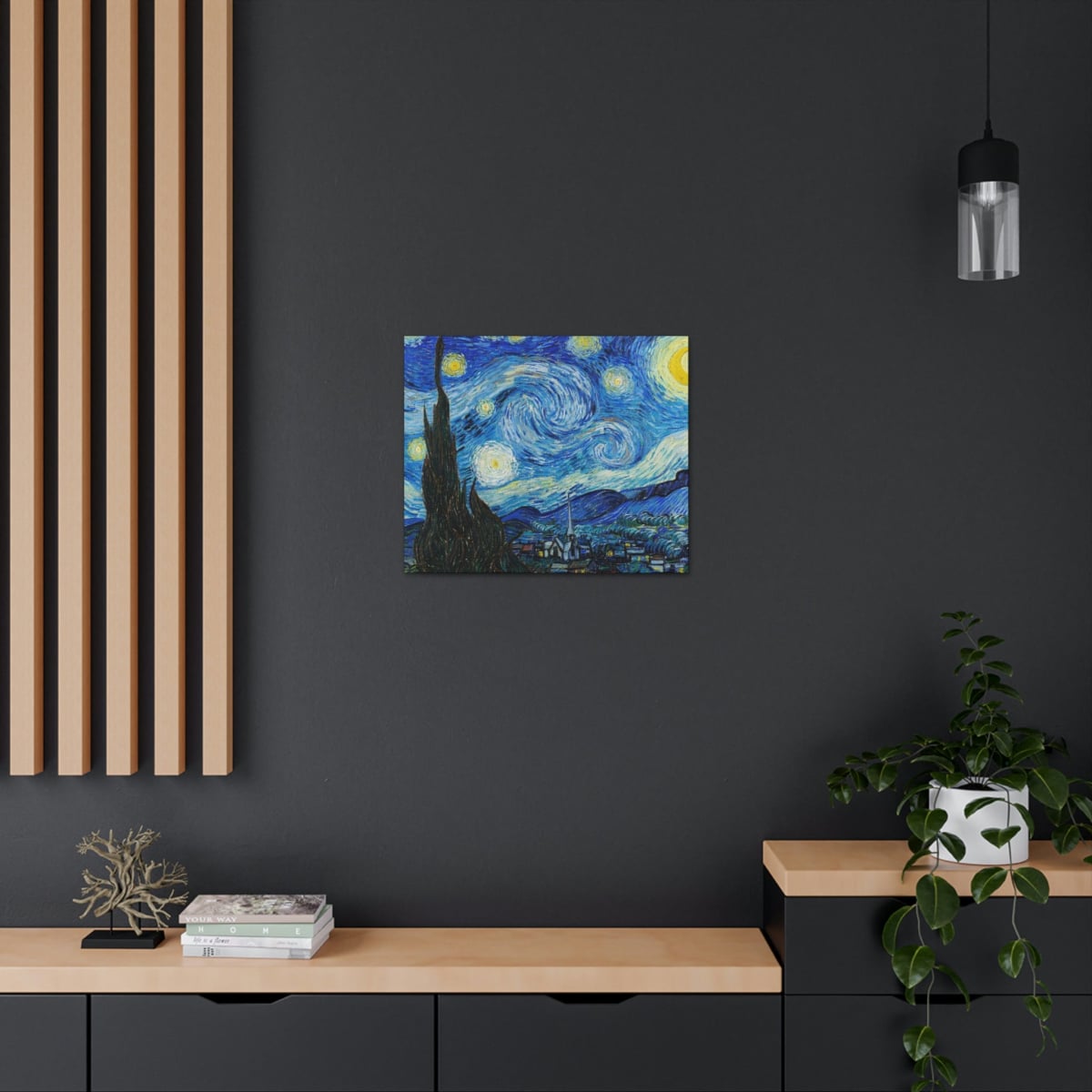 The Starry Night Van Gogh Canvas Gallery Wraps - Famous Art