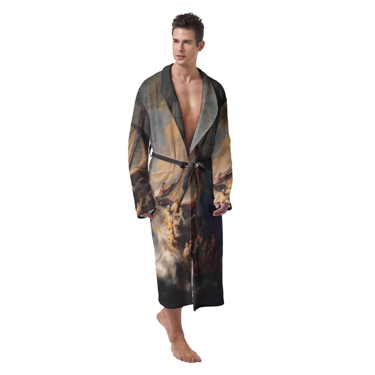 The Storm on the Sea of Galilee by Rembrandt Art Fleece Robe
