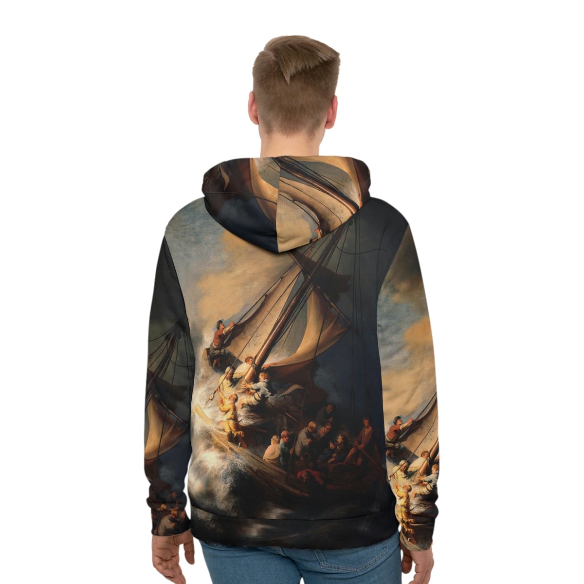 The Storm on the Sea of Galilee by Rembrandt Art Hoodie