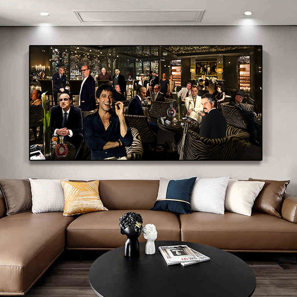 Top Best Classic Movie Characters Canvas Painting Print Wall Art