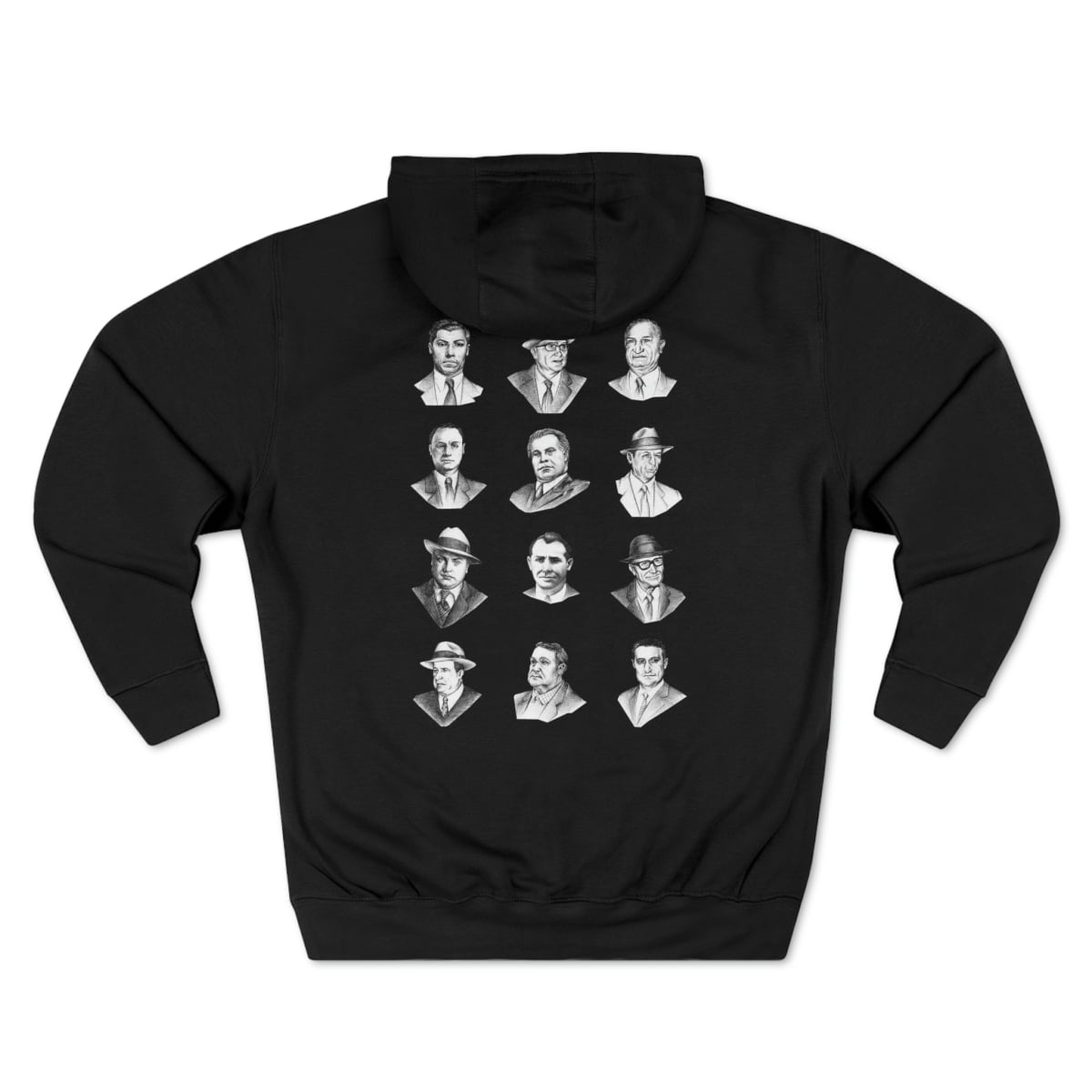 Top Real-Life Mob Bosses Cosa Nostra Pullover Hoodie