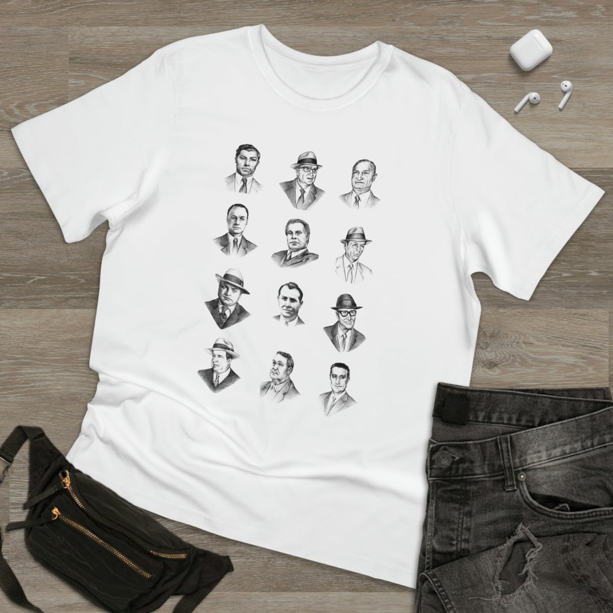 Top Real-Life Mob Bosses Cosa Nostra T-shirt