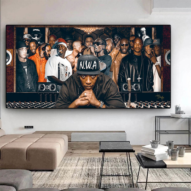 True Legends of Rap Hip Hop Singers Party Art Canvas Painting Print Wall Art