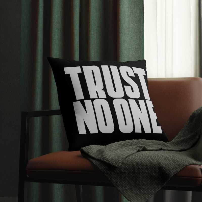 Trust No One Mobster Quote Waterproof Pillows