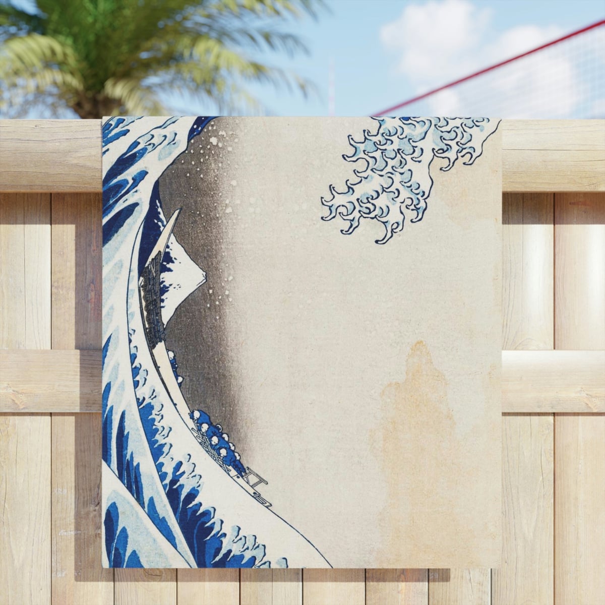 Under the Wave off Kanagawa Katsushika Hokusai Beach Towels