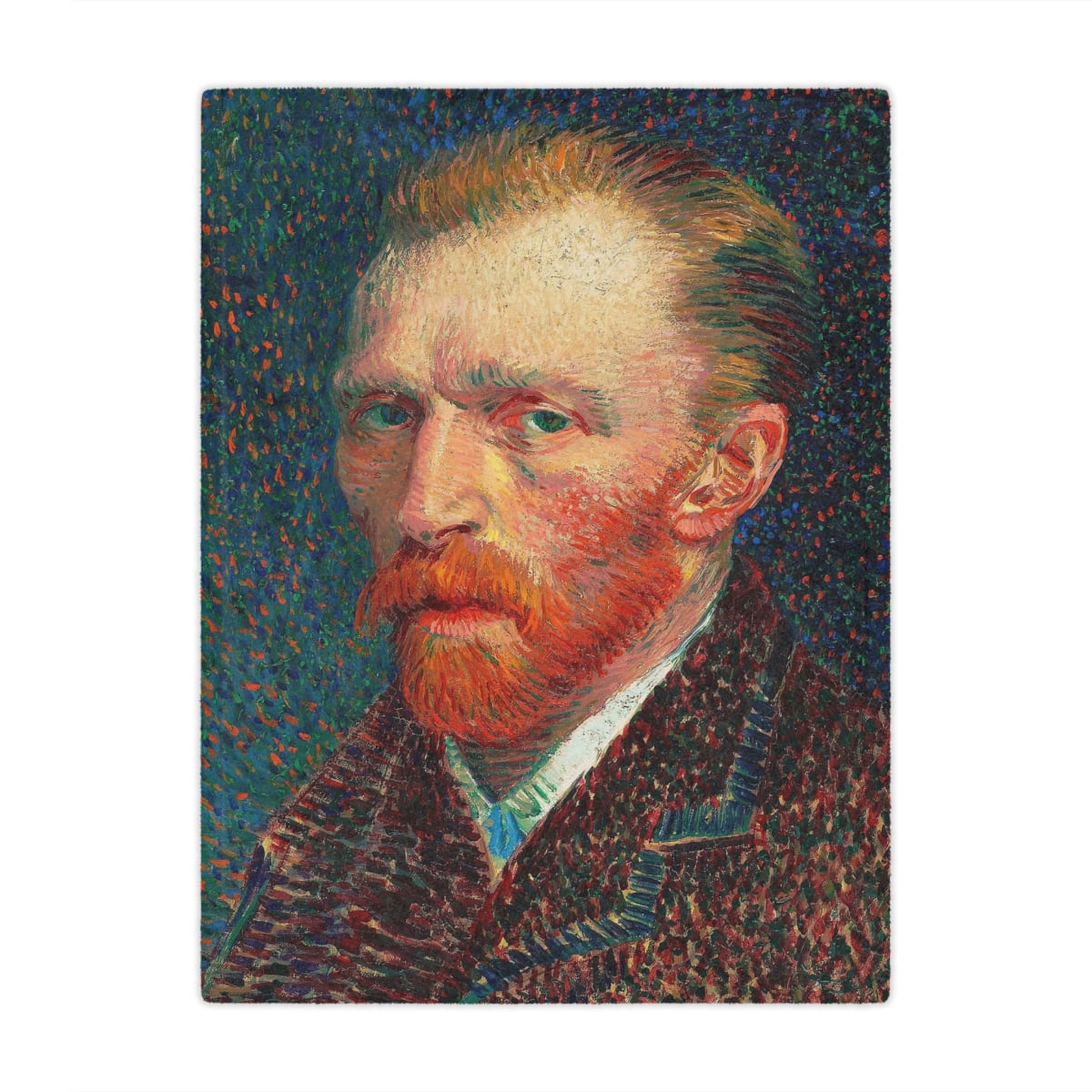 Vincent Van Gogh Self Portrait Blanket - Artistic Home Decor