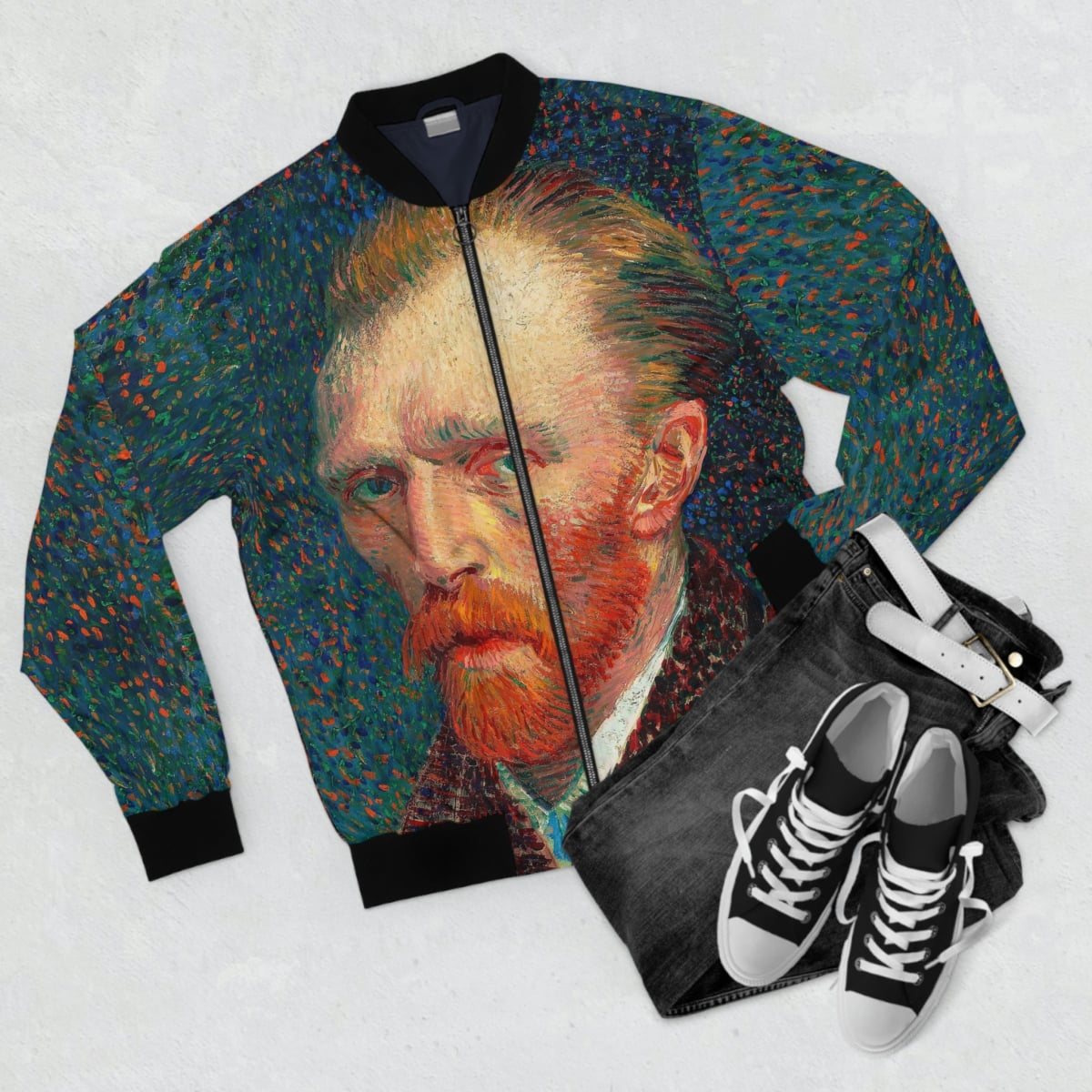 Vincent Van Gogh Self Portrait Bomber Jacket