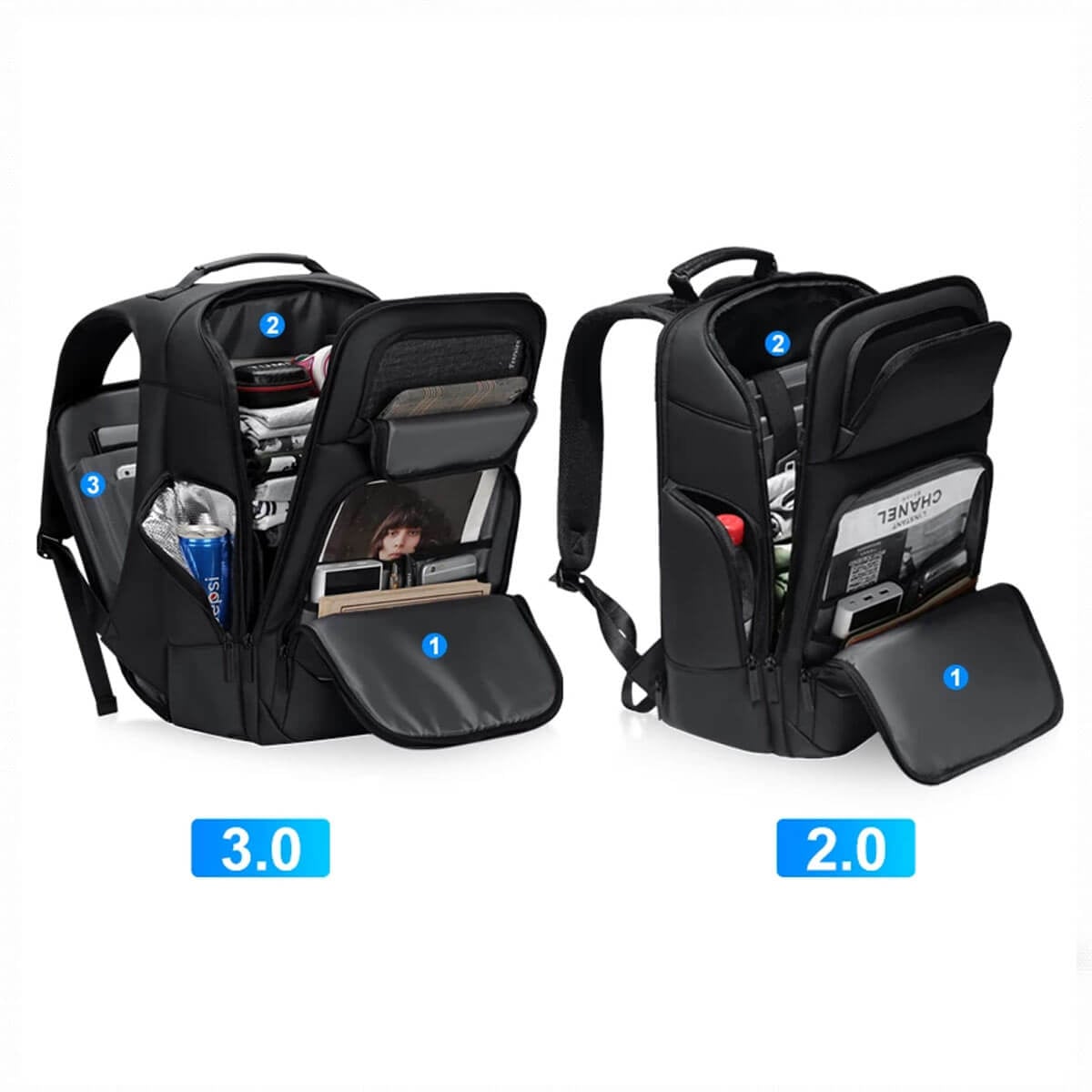Waterproof Backpacks USB Charging School Bag Anti-theft Backpack