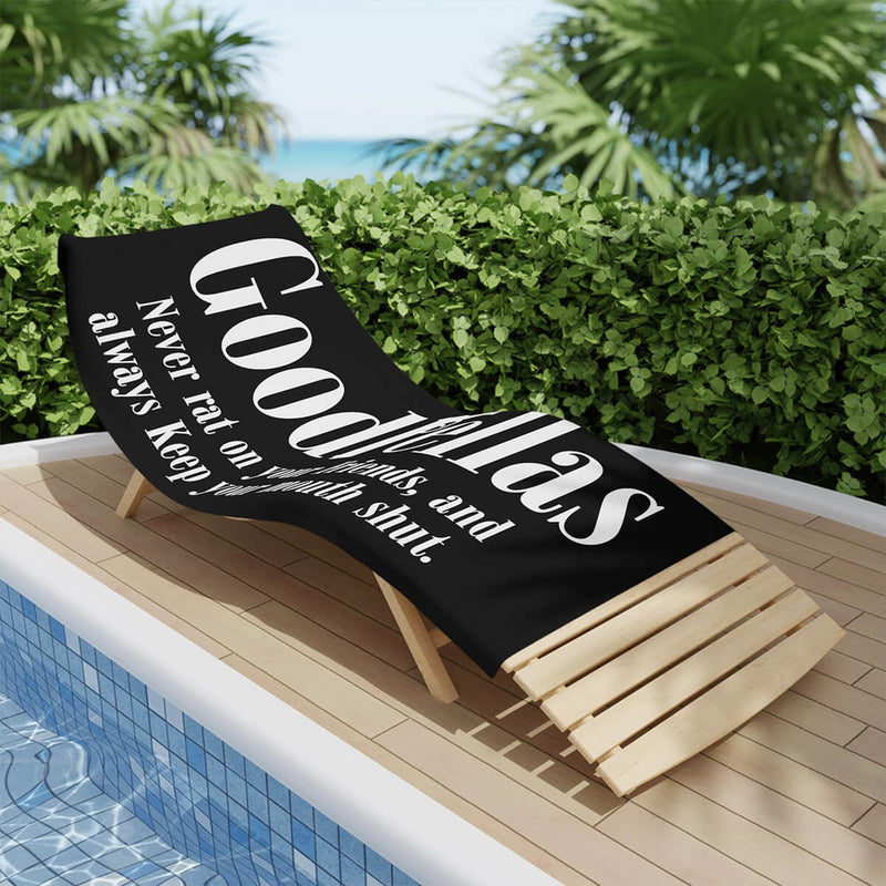 We are Goodfellas Wise and Smart Mobsters Beach Towel