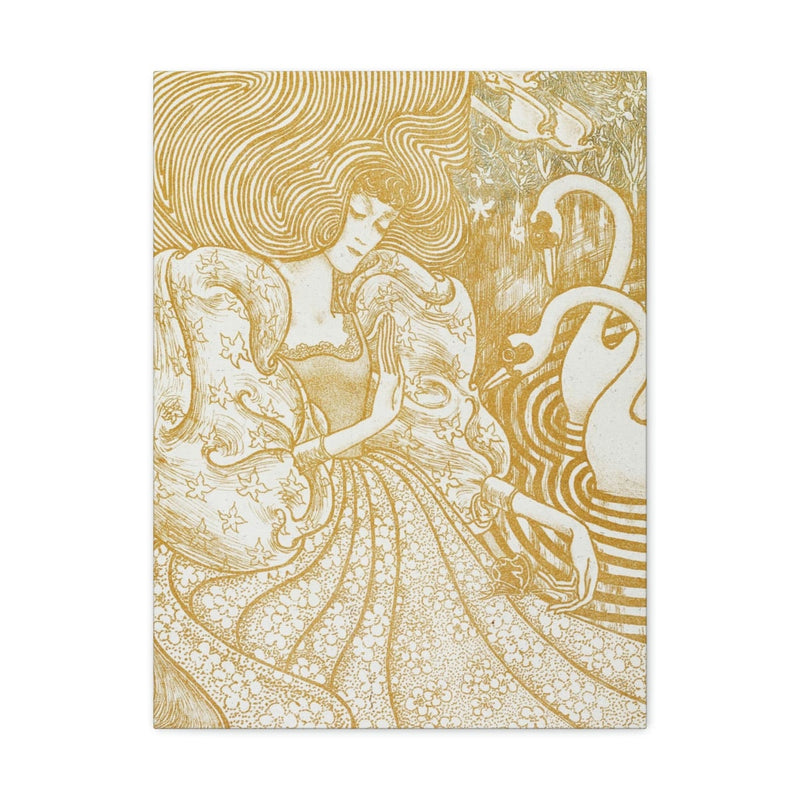 Woman with a Butterfly by Jan Toorop Canvas Gallery Wraps