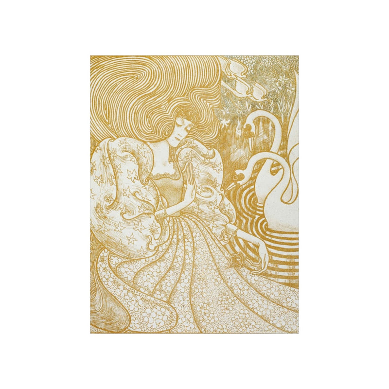 Woman with a Butterfly by Jan Toorop Premium Posters