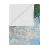 Monet's Vision of a Sunlit Day - Micro-Fleece Throw Blanket"