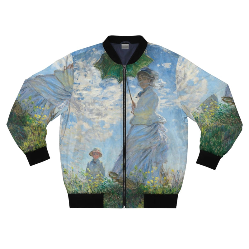 Woman with a Parasol Claude Monet Bomber Jacket