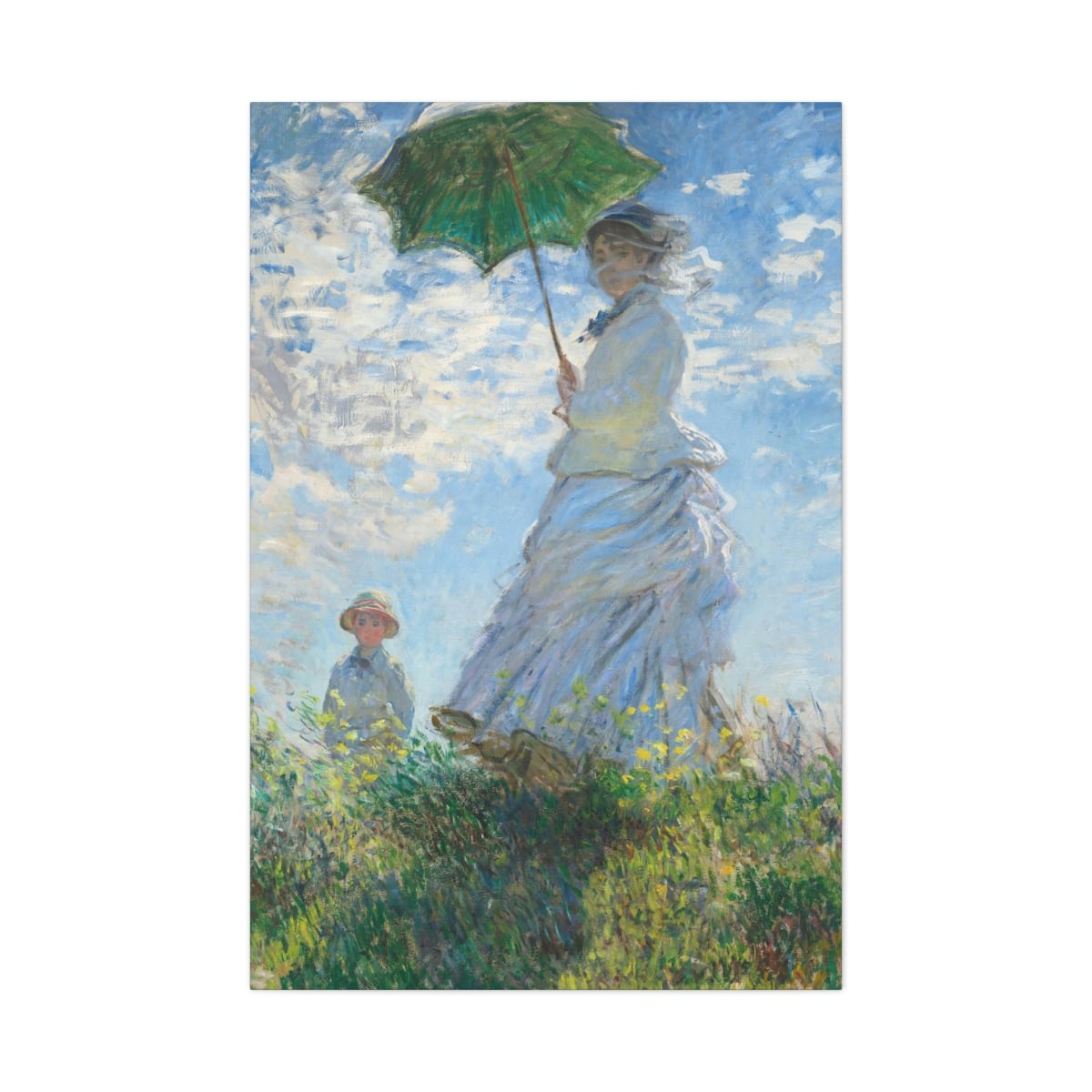 Woman with a Parasol Claude Monet Canvas Gallery Wraps