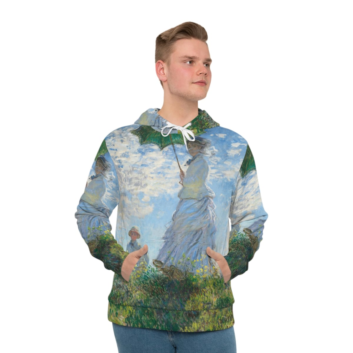 Woman with a Parasol Claude Monet Hoodie