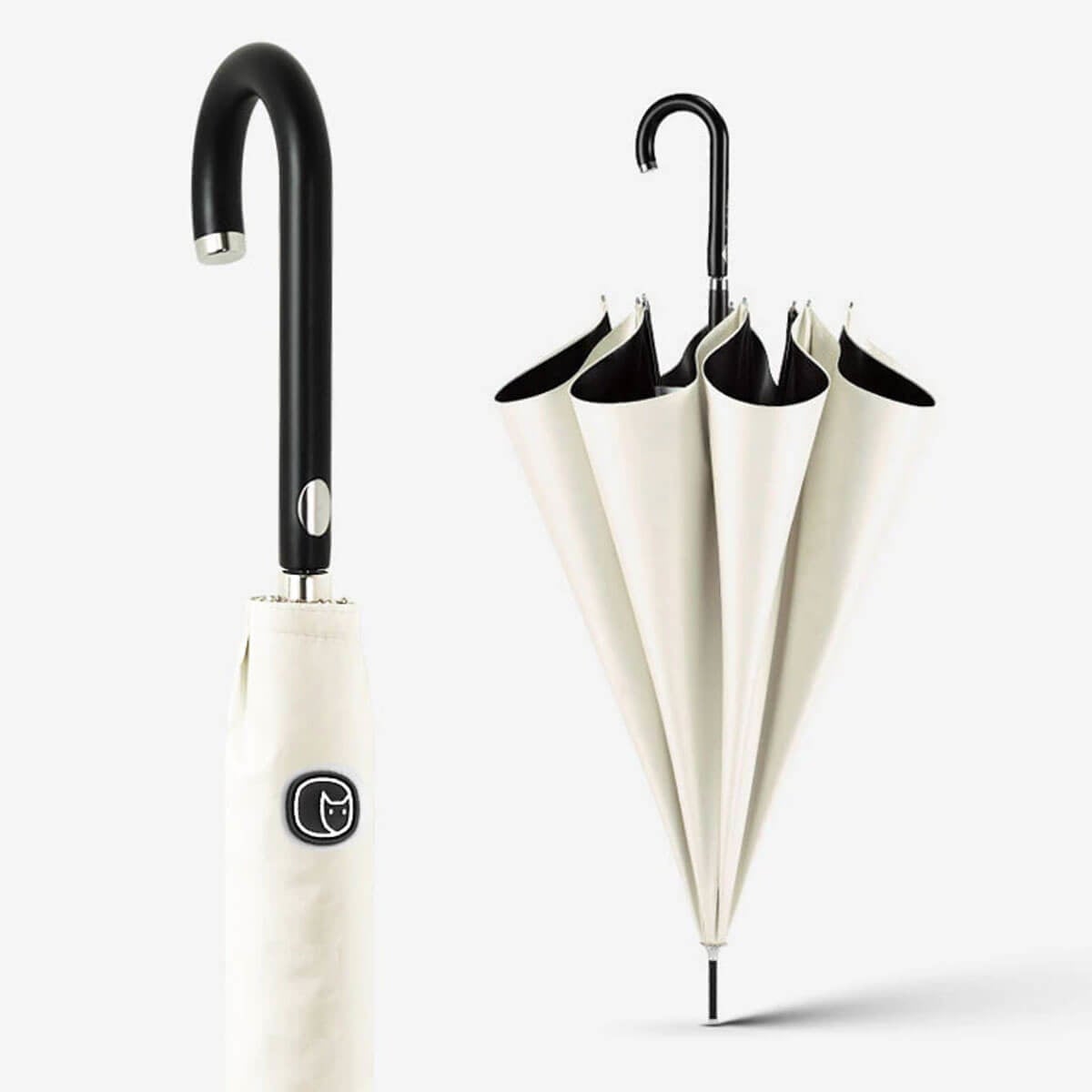 Women Long Automatic Fiberglass Umbrella