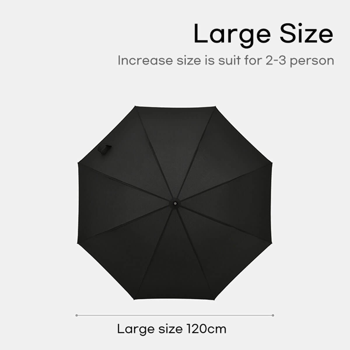 Wooden Semi-Automatic Large Umbrella