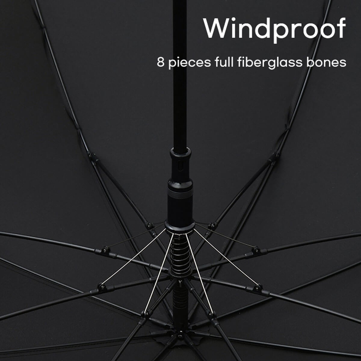 Wooden Semi-Automatic Large Umbrella
